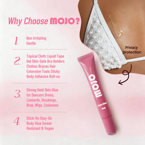 MOJO Body Glue 10ml｜Colorful Tube Design for OEM/ODM Wholesale