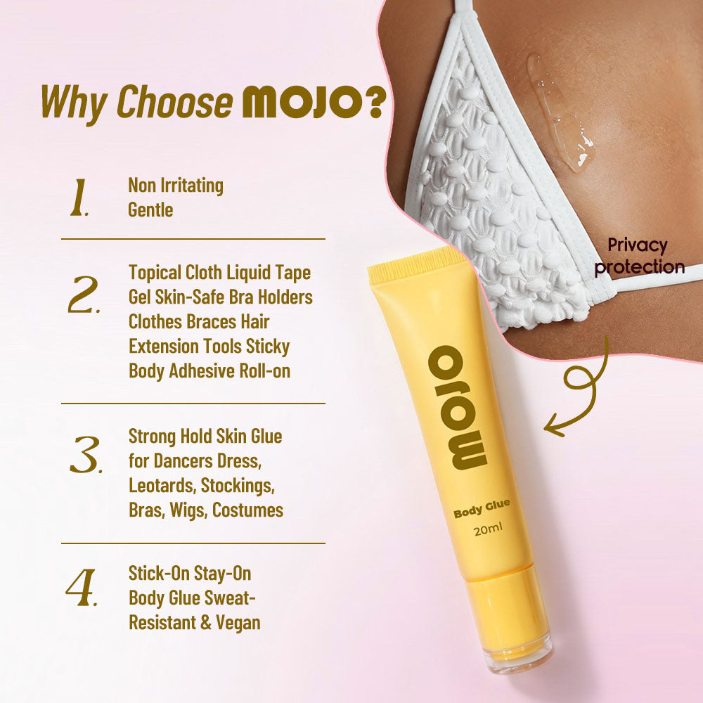 MOJO Wholesale Yellow Clear Cap Body Glue｜20ml OEM/ODM Custom Product