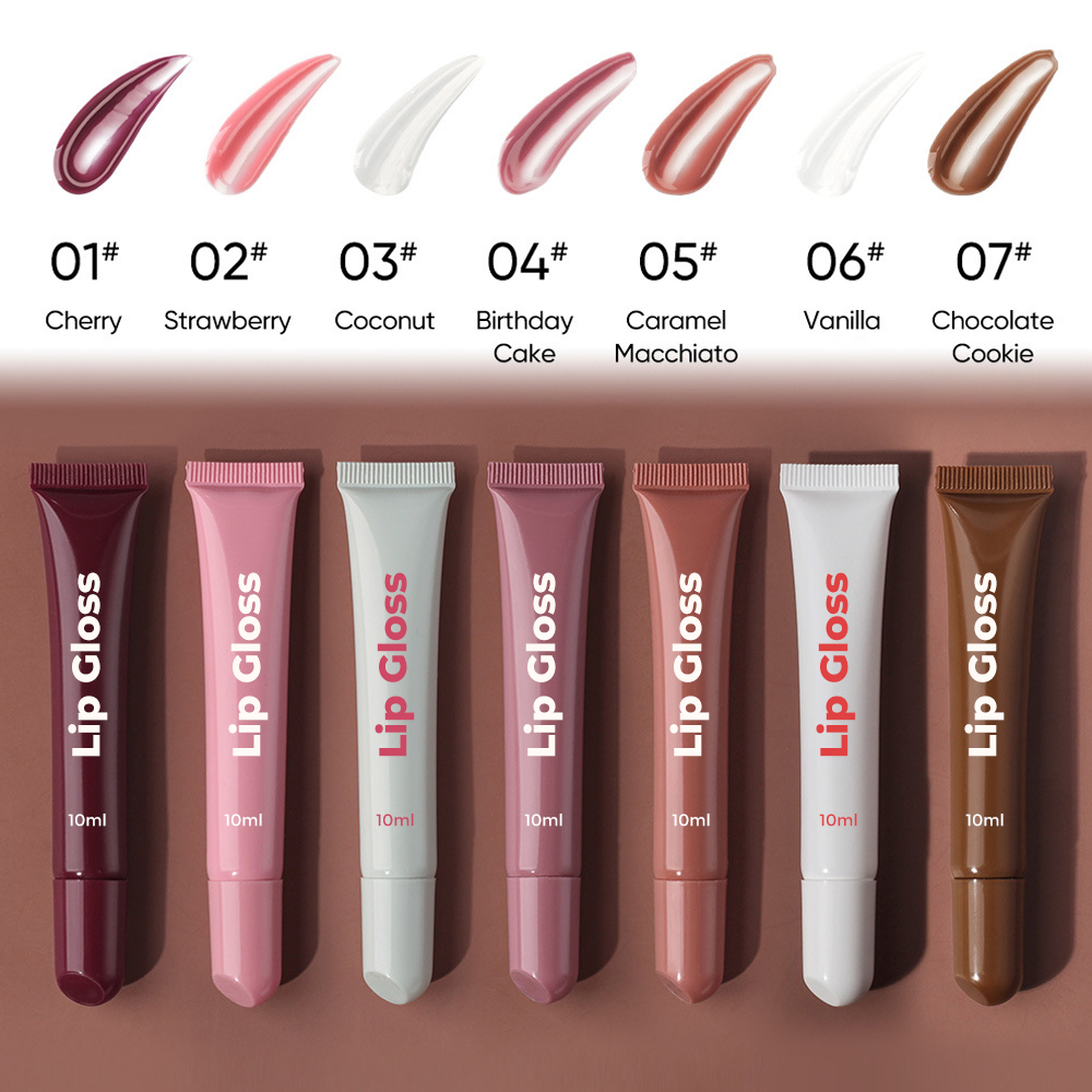 7 Colors Flavored Lip Gloss Collection
