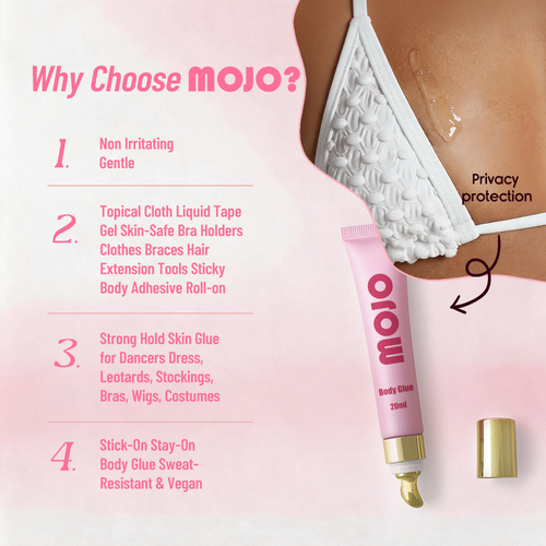 MOJO Body Glue 20ml｜Premium Soft Tube with Metallic Cap for OEM/ODM Wholesale