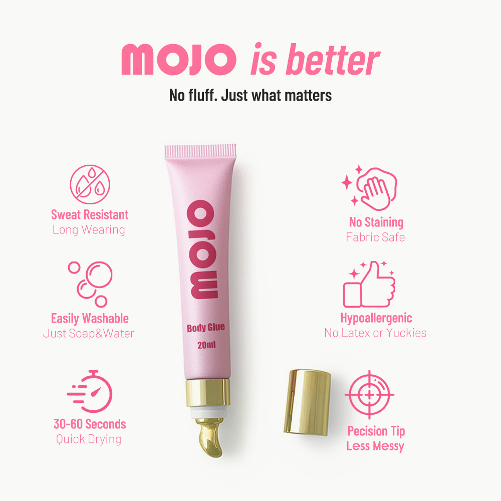 MOJO Body Glue 20ml｜Premium Soft Tube with Metallic Cap for OEM/ODM Wholesale