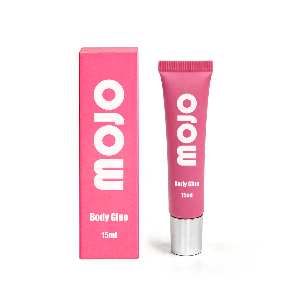 MOJO Premium Silver Metal Cap Body Glue｜15ml OEM/ODM Custom Product