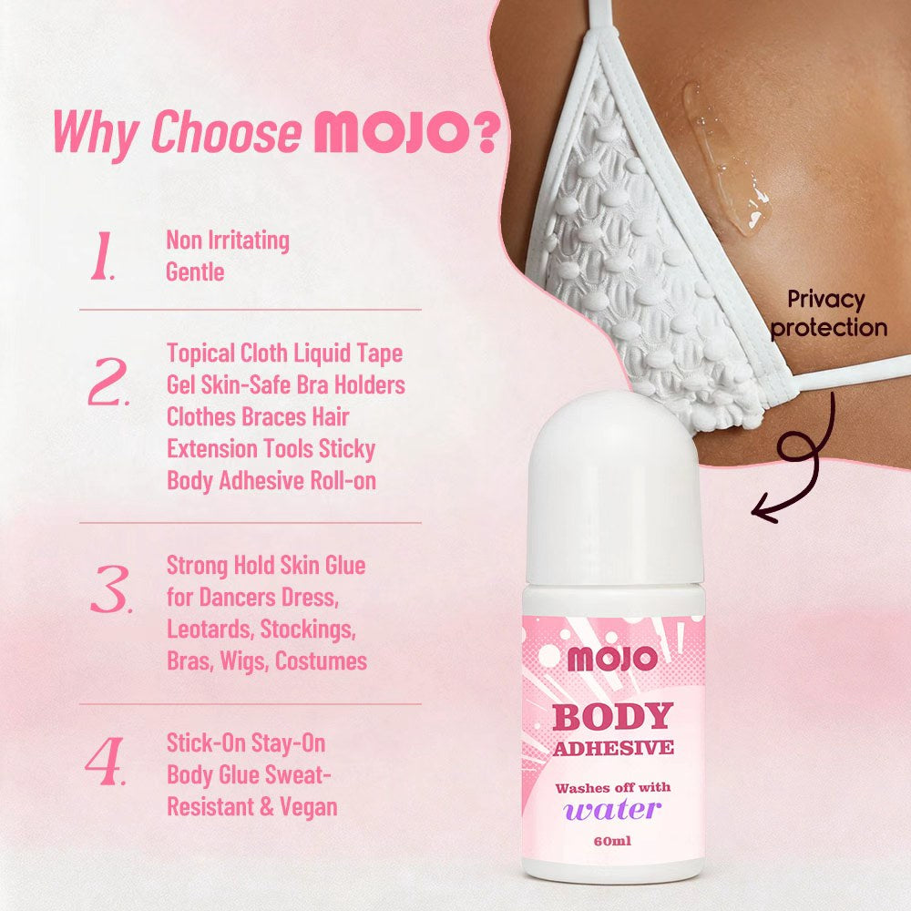 MOJO Wholesale Dome Cap Roll-On Body Glue｜30ml / 60ml OEM/ODM Custom Product