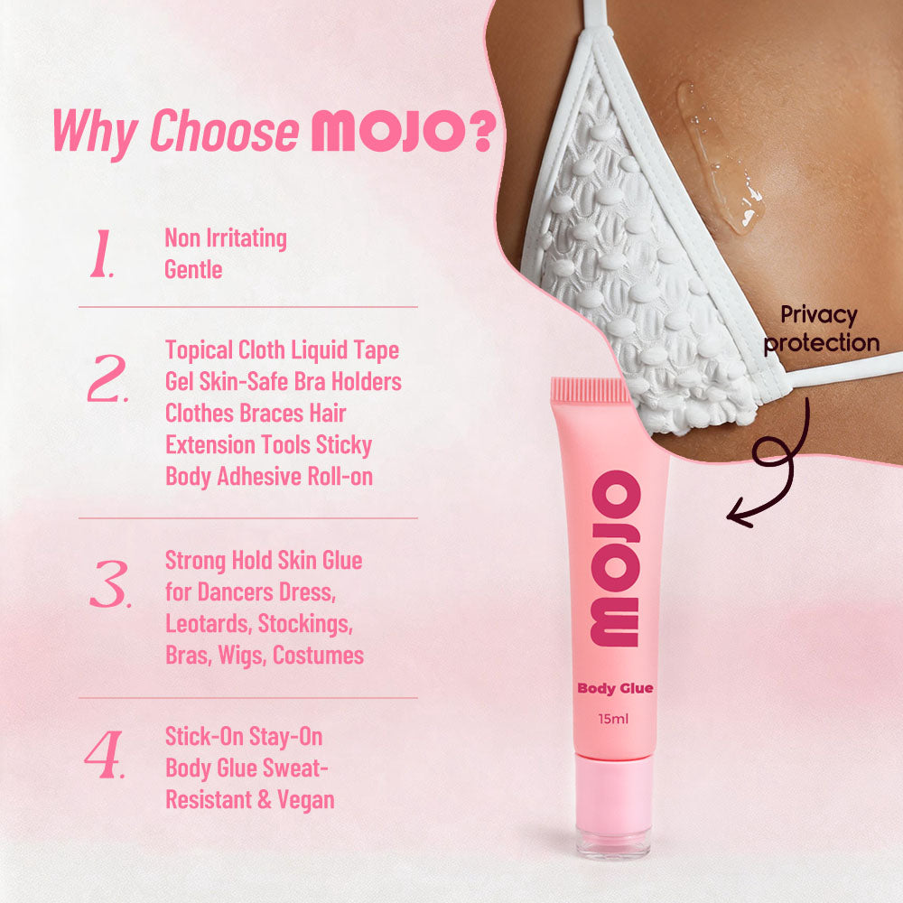 MOJO Wholesale Clear Cap Body Glue｜15ml OEM/ODM Custom Product