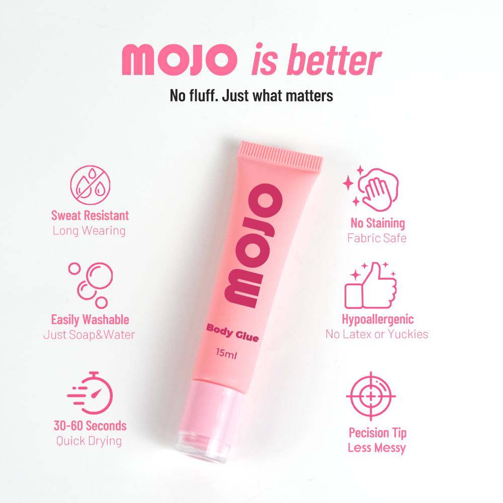MOJO Wholesale Clear Cap Body Glue｜15ml OEM/ODM Custom Product