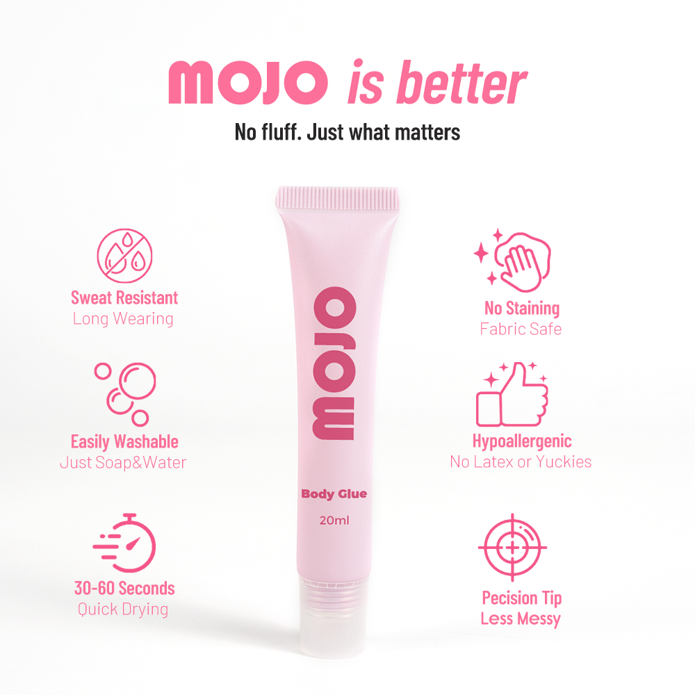 MOJO Wholesale Frosted Cap Body Glue｜20ml OEM/ODM Custom Product