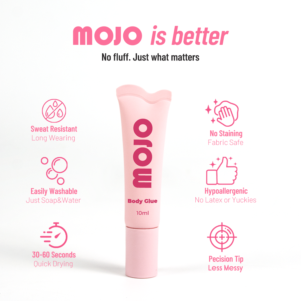 MOJO Wholesale Shaped Tube Body Glue｜10ml OEM/ODM Custom Product