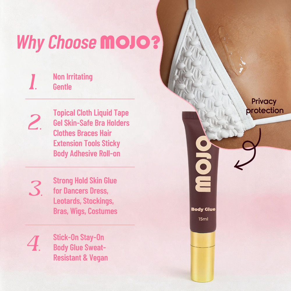 MOJO Wholesale Brown Gold Cap Body Glue｜15ml OEM/ODM Custom Product