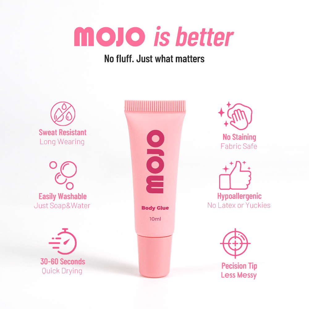 MOJO Wholesale Mini Tube Body Glue｜10ml OEM/ODM Custom Product