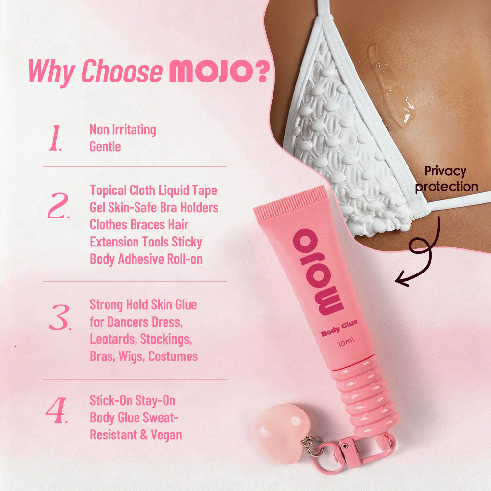 MOJO Wholesale Heart Charm Keychain Body Glue｜10ml OEM/ODM