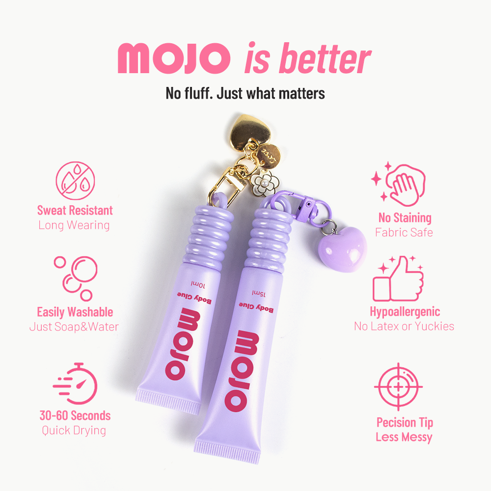 MOJO Wholesale Purple Charm Keychain Body Glue｜10ml / 15ml OEM/ODM