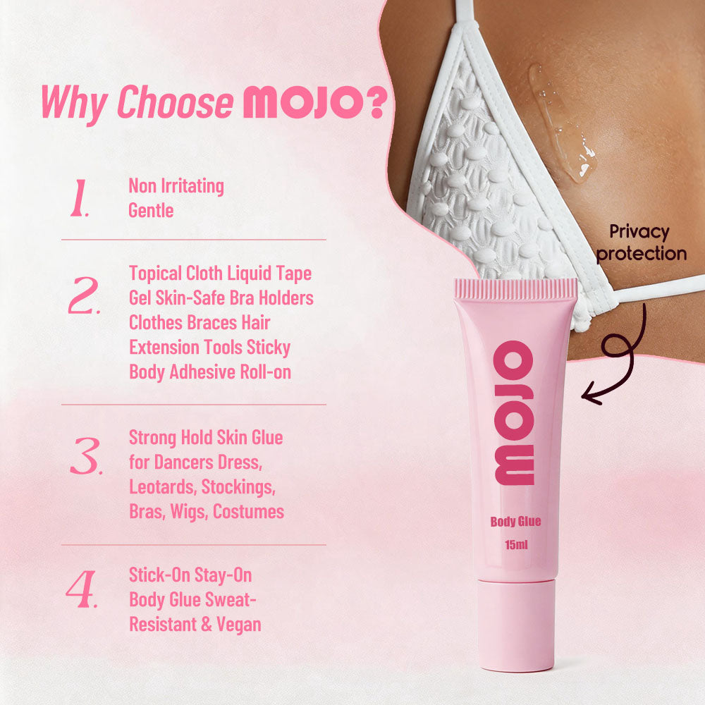 MOJO Multi-Color Tube Body Glue｜10ml / 15ml OEM/ODM Custom Product