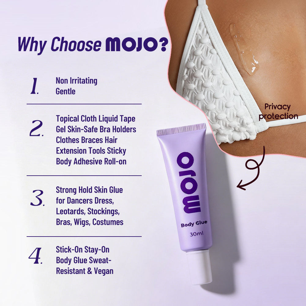 MOJO Wholesale Frosted Soft Tube Body Glue｜30ml OEM/ODM
