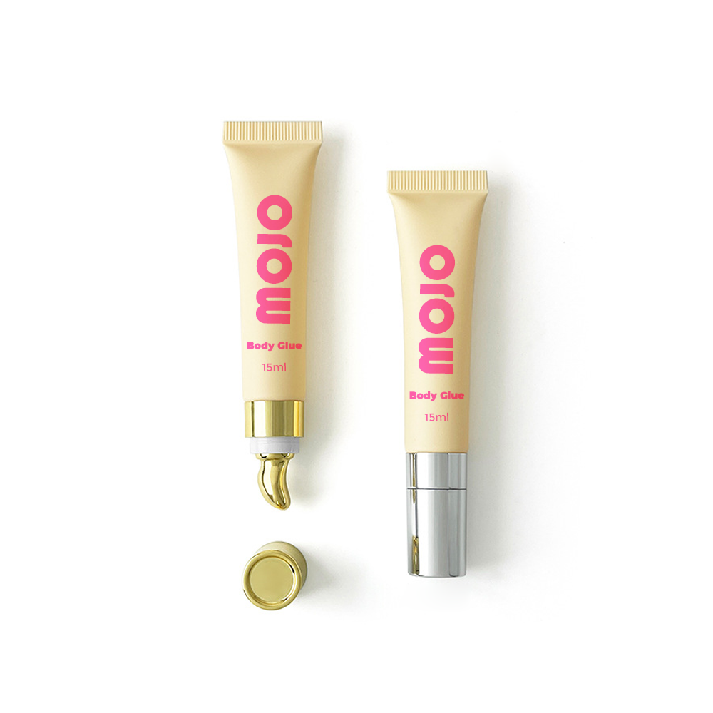 MOJO Wholesale Matte Yellow Metal Cap Body Glue｜15ml OEM/ODM Custom Product