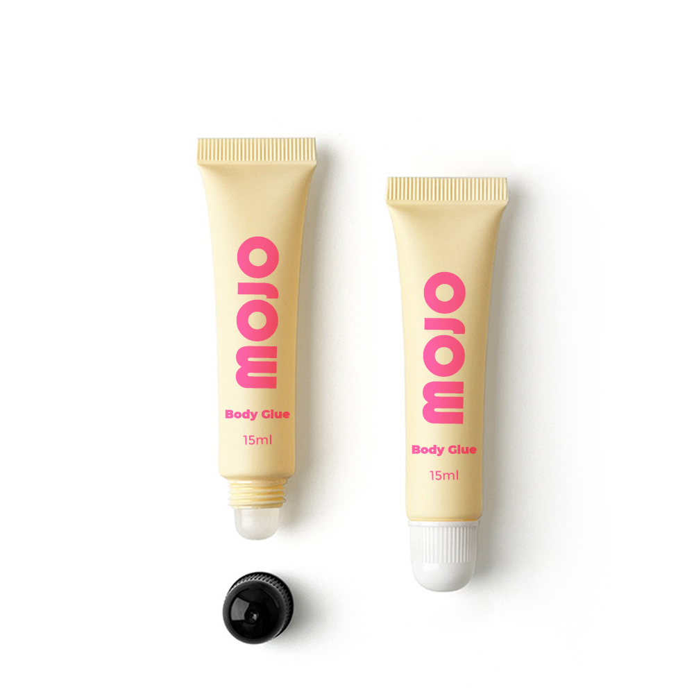 MOJO Wholesale Matte Yellow Metal Cap Body Glue｜15ml OEM/ODM Custom Product