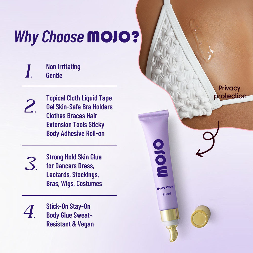MOJO Wholesale Purple Massage Tip Body Glue｜20ml OEM/ODM