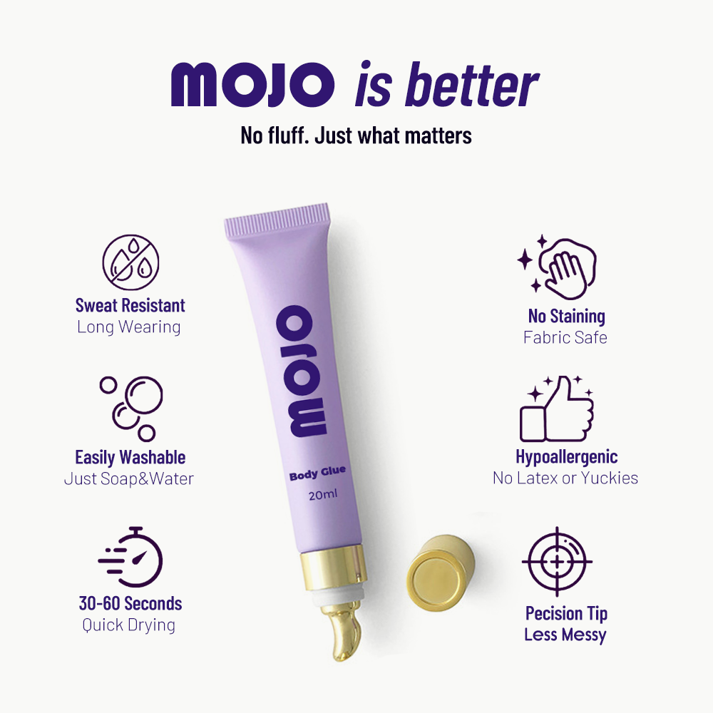 MOJO Wholesale Purple Massage Tip Body Glue｜20ml OEM/ODM